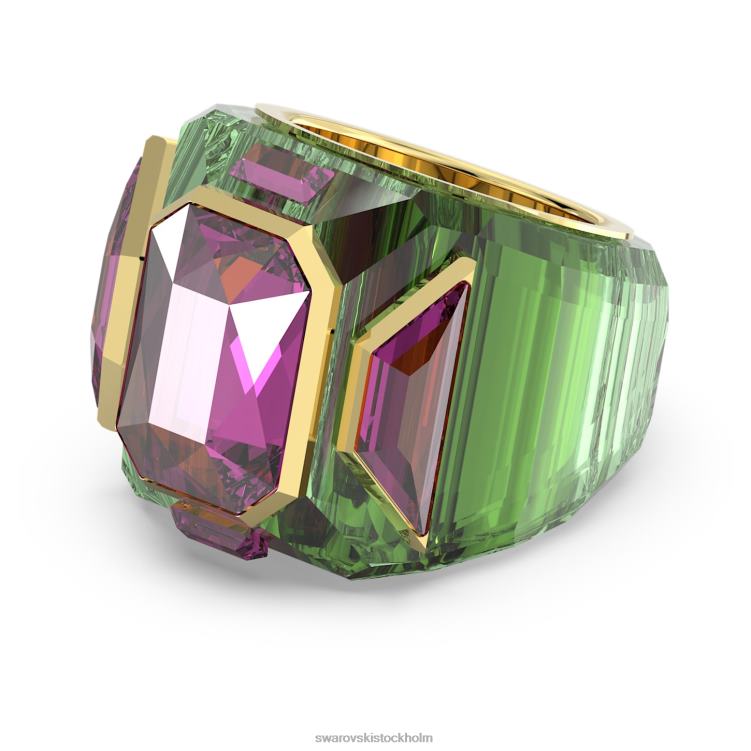 Swarovski chroma cocktailring P28L1036 Smycken flerfärgad, guldfärgad pläterad