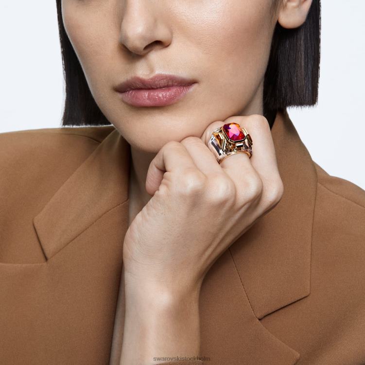 Swarovski chroma cocktailring P28L1076 Smycken rosa, guldfärgad