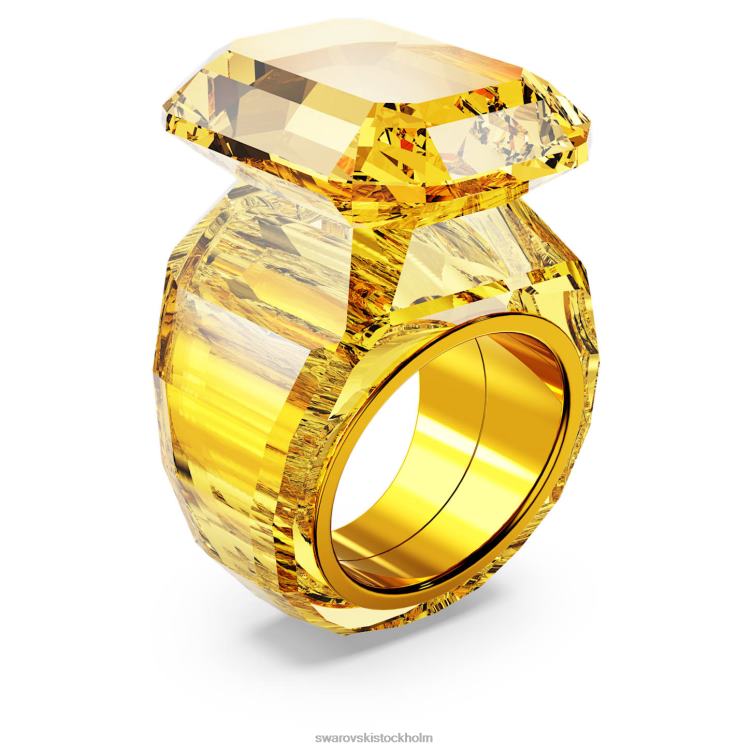 Swarovski lucent cocktailring P28L1033 Smycken oktagonskuren, gul