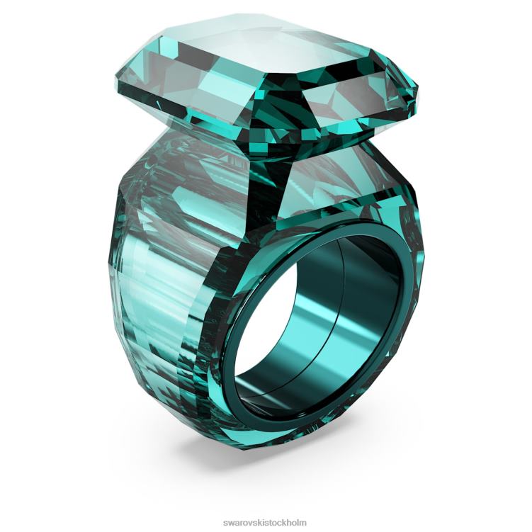 Swarovski lucent cocktailring P28L1037 Smycken oktagonskuren, grön