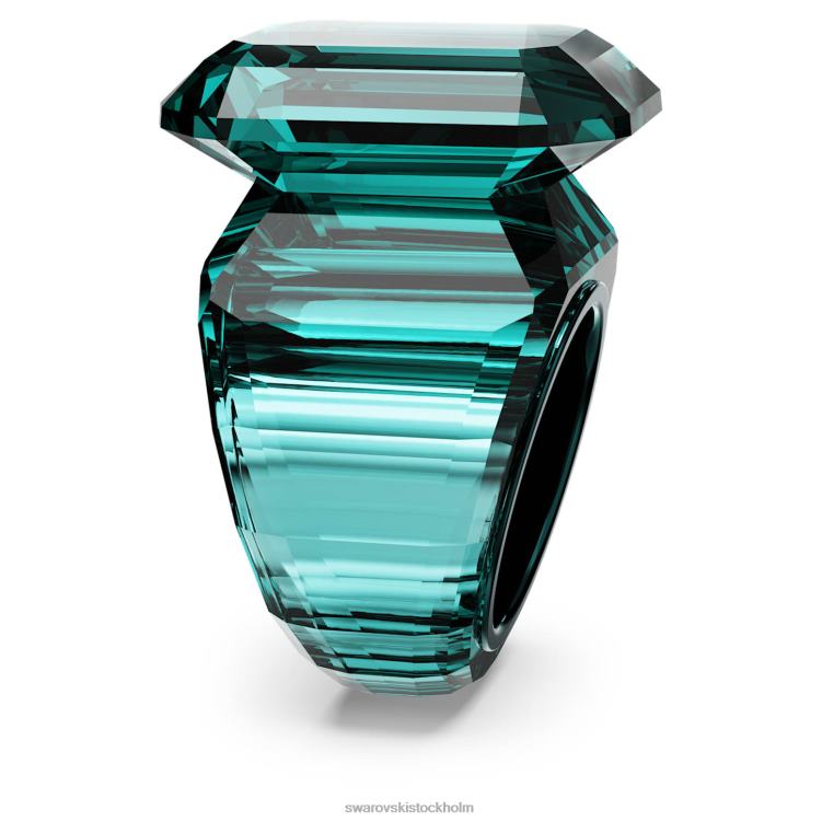 Swarovski lucent cocktailring P28L1037 Smycken oktagonskuren, grön