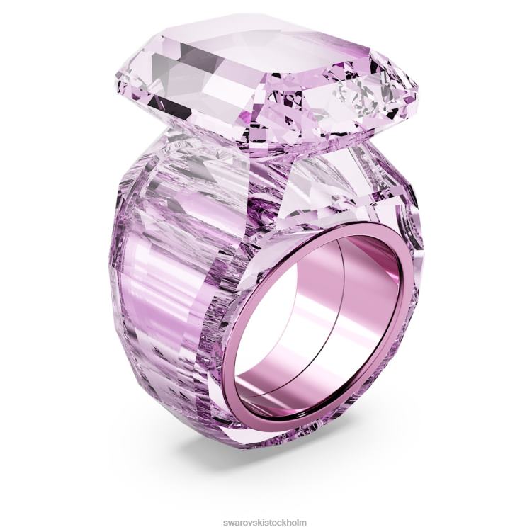 Swarovski lucent cocktailring P28L1041 Smycken oktagonsnitt, rosa