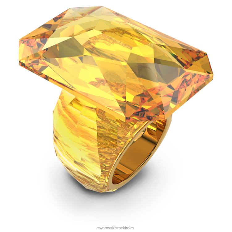 Swarovski lucent cocktailring P28L1079 Smycken överdimensionerad kristall, octagon cut, gul