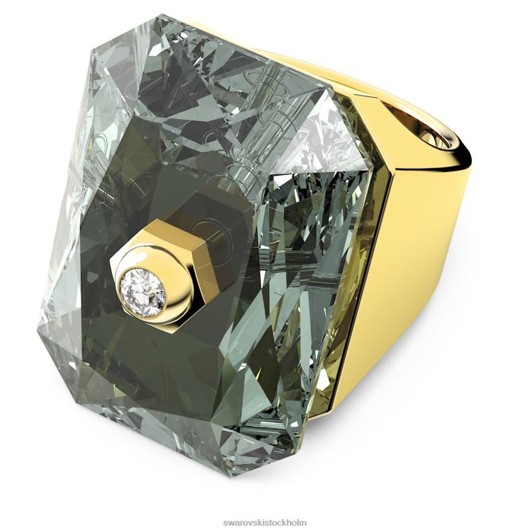 Swarovski numina cocktailring P28L1086 Smycken oktagonslipad, grå, guldfärgad