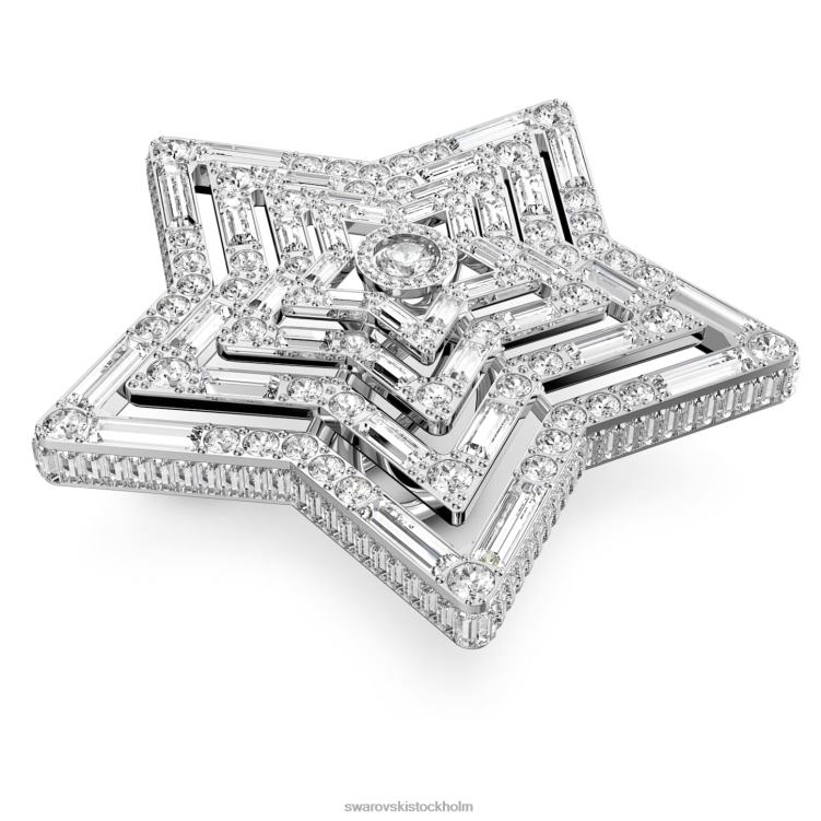 Swarovski stella ring P28L1068 Smycken blandade snitt, stjärna, vit, rodiumpläterad