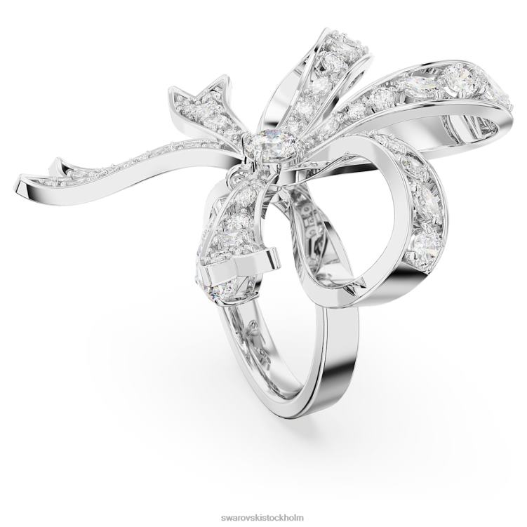 Swarovski volta cocktailring P28L1067 Smycken rosett, vit, rodiumpläterad