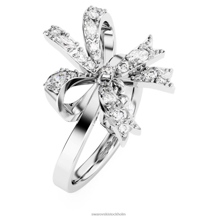 Swarovski volta cocktailring P28L1071 Smycken rosett, vit, rodiumpläterad