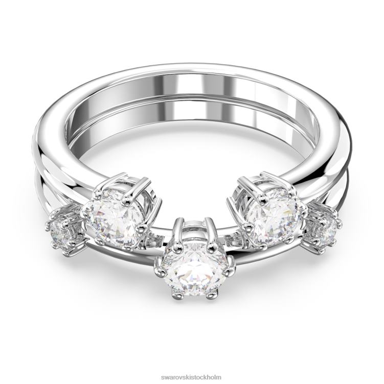 Swarovski konstella ring P28L376 Smycken rund skuren, vit, rodiumpläterad