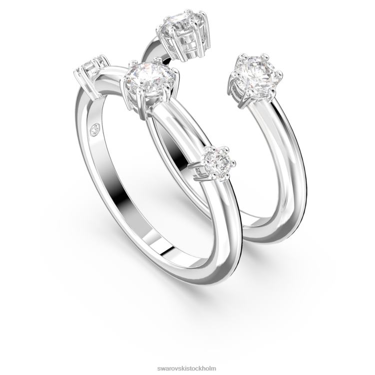 Swarovski konstella ring P28L376 Smycken rund skuren, vit, rodiumpläterad