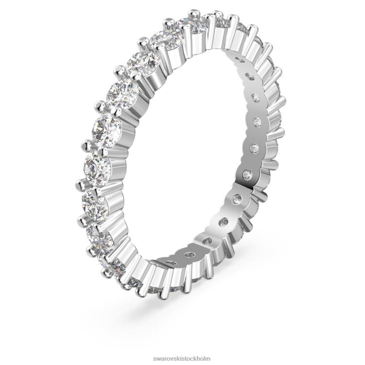 Swarovski konstella ring P28L384 Smycken princess cut, vit, rodiumpläterad