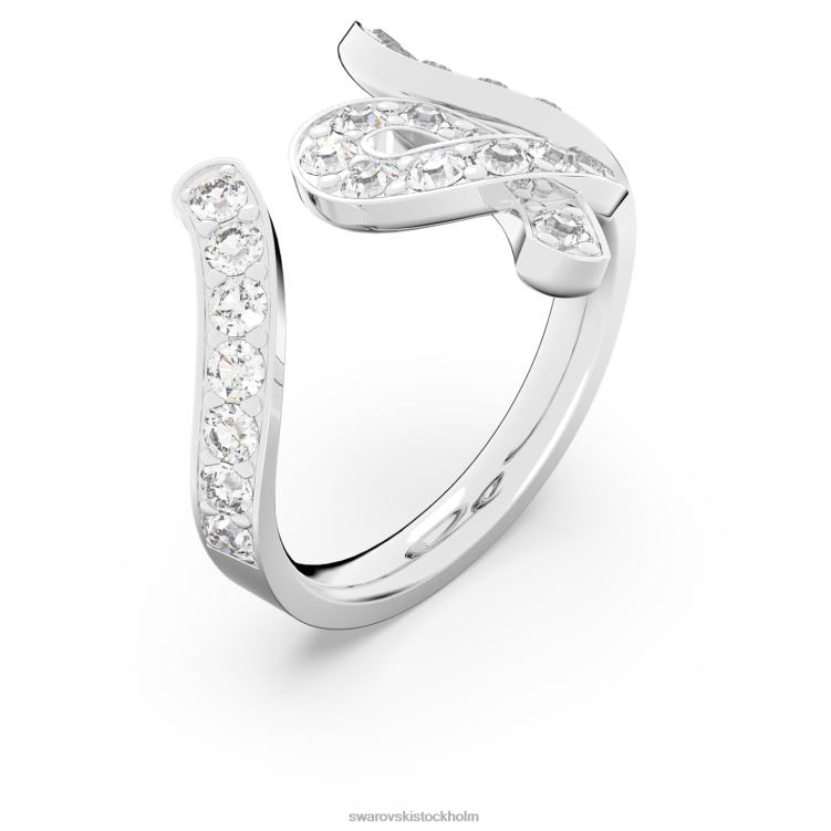 Swarovski fluenta ring P28L1094 Smycken återantända kristaller, vita, rodiumpläterade