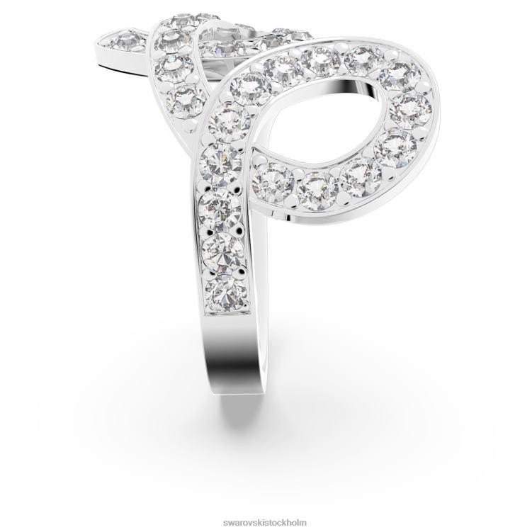 Swarovski fluenta ring P28L1094 Smycken återantända kristaller, vita, rodiumpläterade