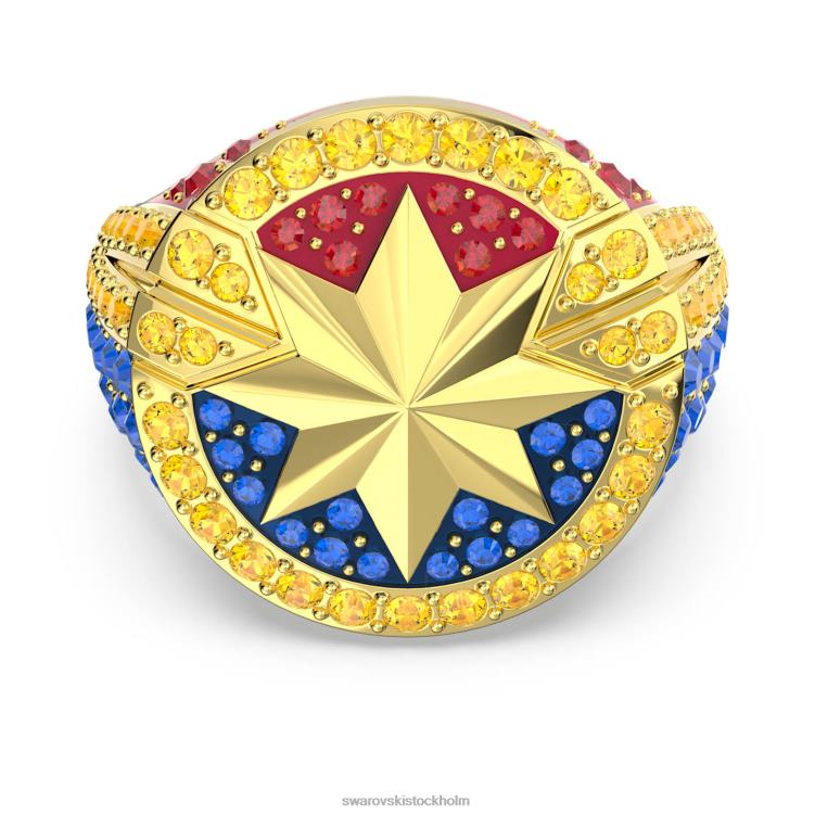 Swarovski marvel kapten marvel ring P28L1089 Smycken flerfärgad, guldfärgad pläterad