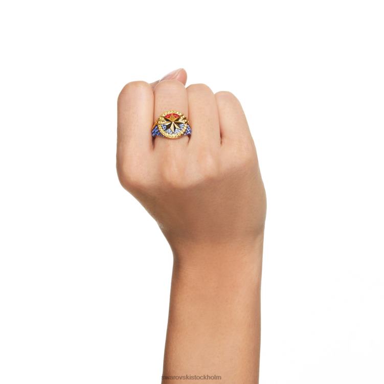 Swarovski marvel kapten marvel ring P28L1089 Smycken flerfärgad, guldfärgad pläterad