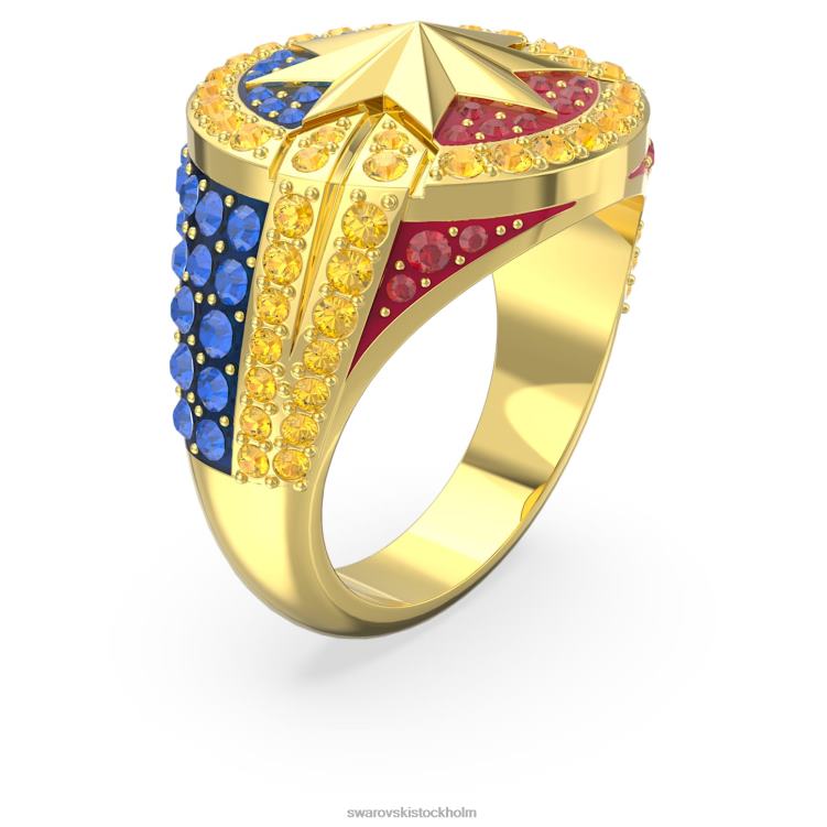 Swarovski marvel kapten marvel ring P28L1089 Smycken flerfärgad, guldfärgad pläterad