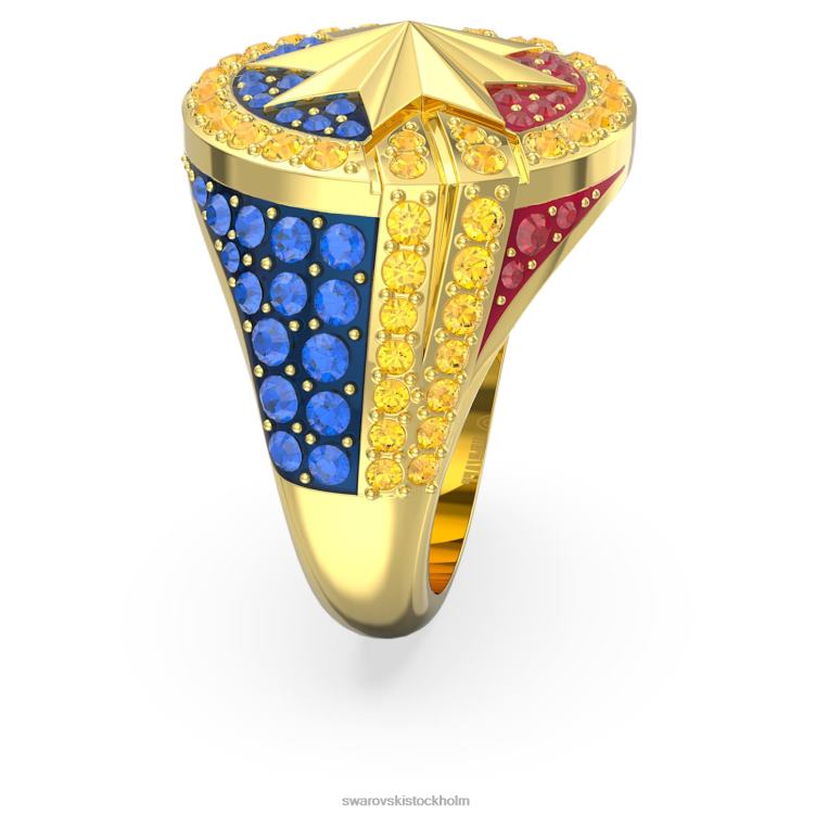 Swarovski marvel kapten marvel ring P28L1089 Smycken flerfärgad, guldfärgad pläterad