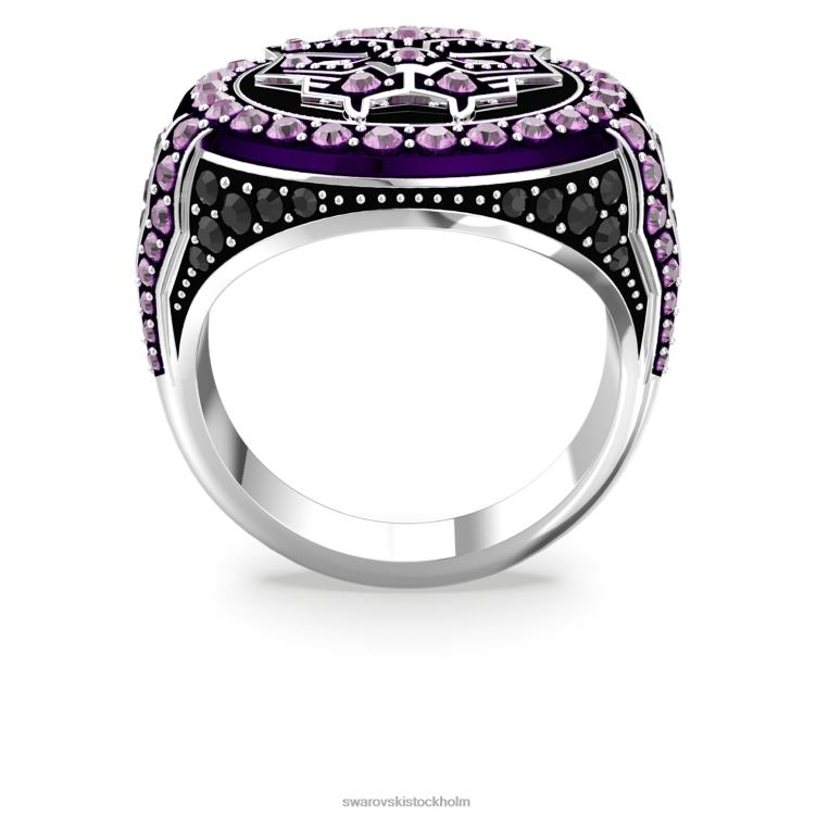 Swarovski marvel svart panterring P28L1085 Smycken svart panter, lila, rodiumpläterad