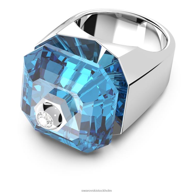 Swarovski numina ring P28L1090 Smycken fyrkantig skuren, blå, rodiumpläterad