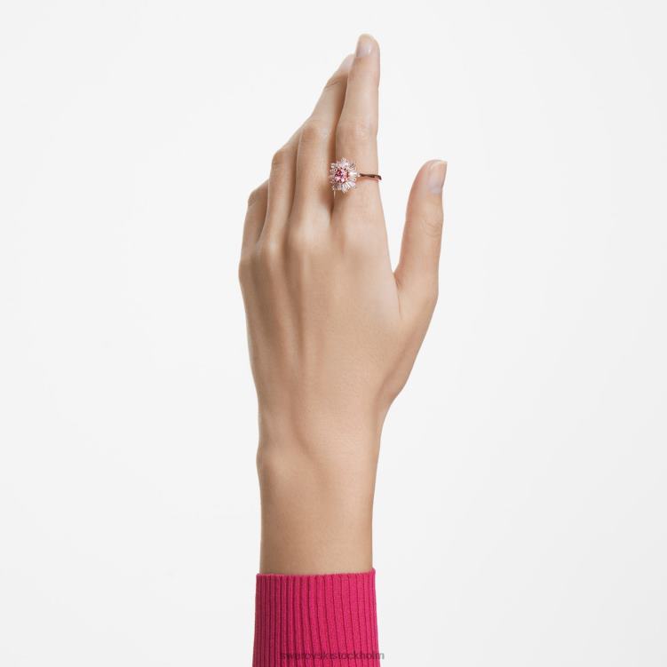 Swarovski solskensring P28L1093 Smycken blandade snitt, sol, rosa, roséguld pläterad