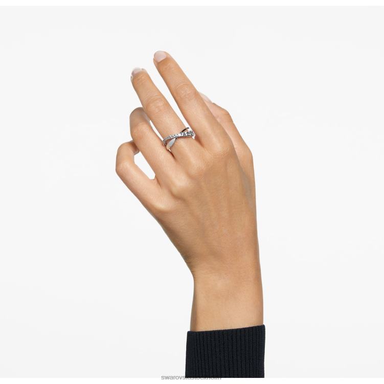 Swarovski vridring P28L1081 Smycken rund skuren, vit, rodiumpläterad