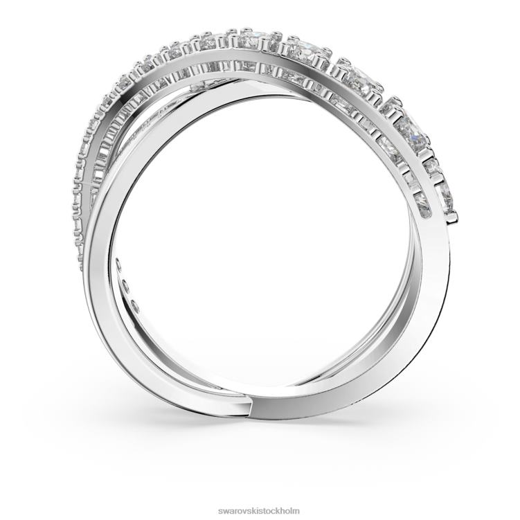 Swarovski vridring P28L1081 Smycken rund skuren, vit, rodiumpläterad