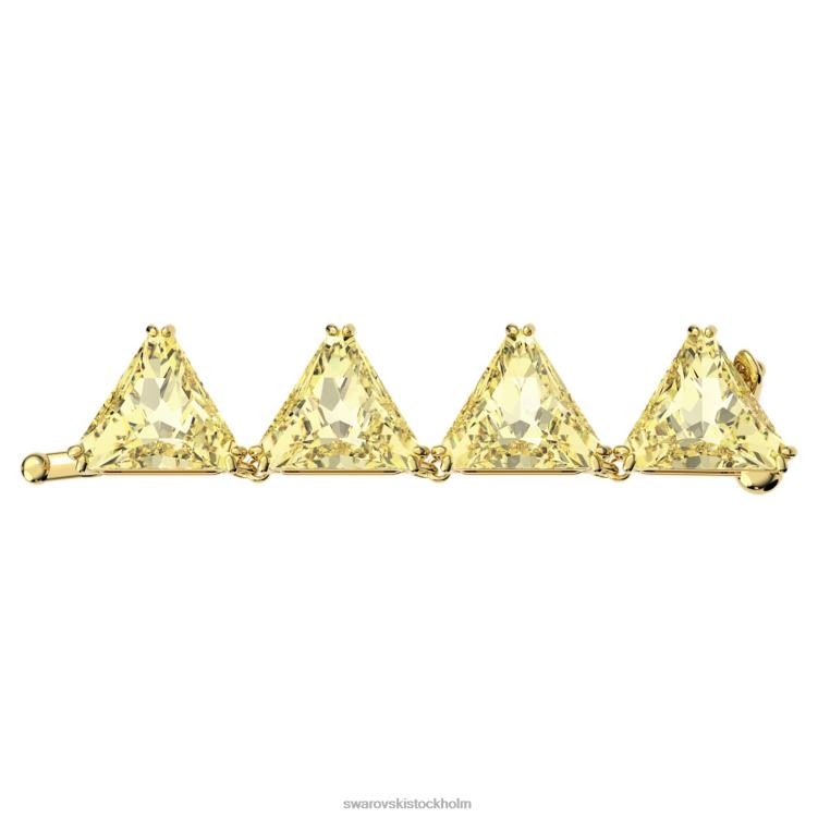 Swarovski Ortyx förlängare P28L1115 Smycken triangelskuren, gul, guldfärgad