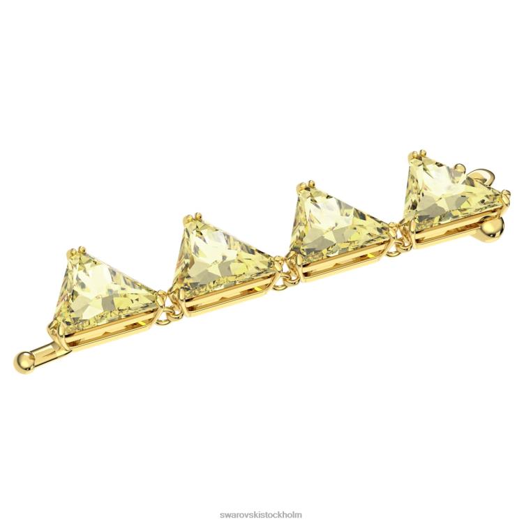 Swarovski Ortyx förlängare P28L1115 Smycken triangelskuren, gul, guldfärgad