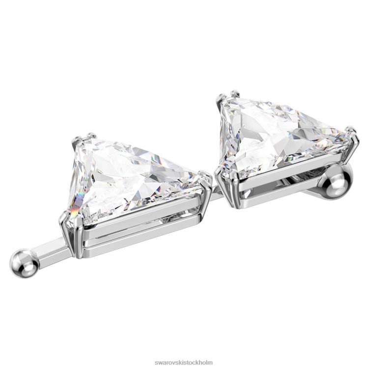 Swarovski Ortyx förlängare P28L1116 Smycken triangelskuren, vit, rodiumpläterad