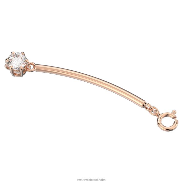 Swarovski constella förlängare P28L1110 Smycken rund skuren, vit, roséguld pläterad