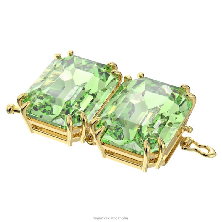 Swarovski millenia extender P28L1118 Smycken oktagonslipad, grön, guldfärgad