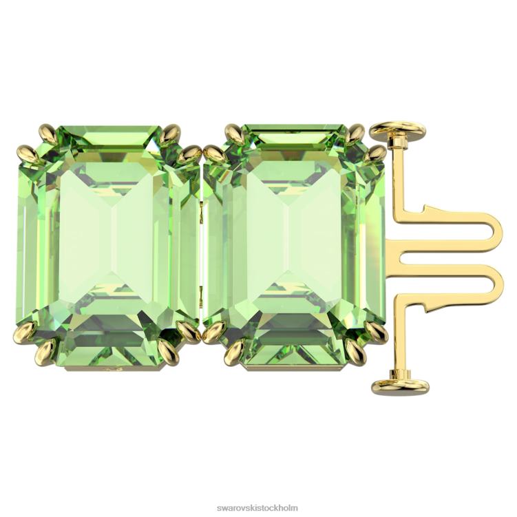 Swarovski millenia extender P28L1129 Smycken oktagonslipad, grön, guldfärgad