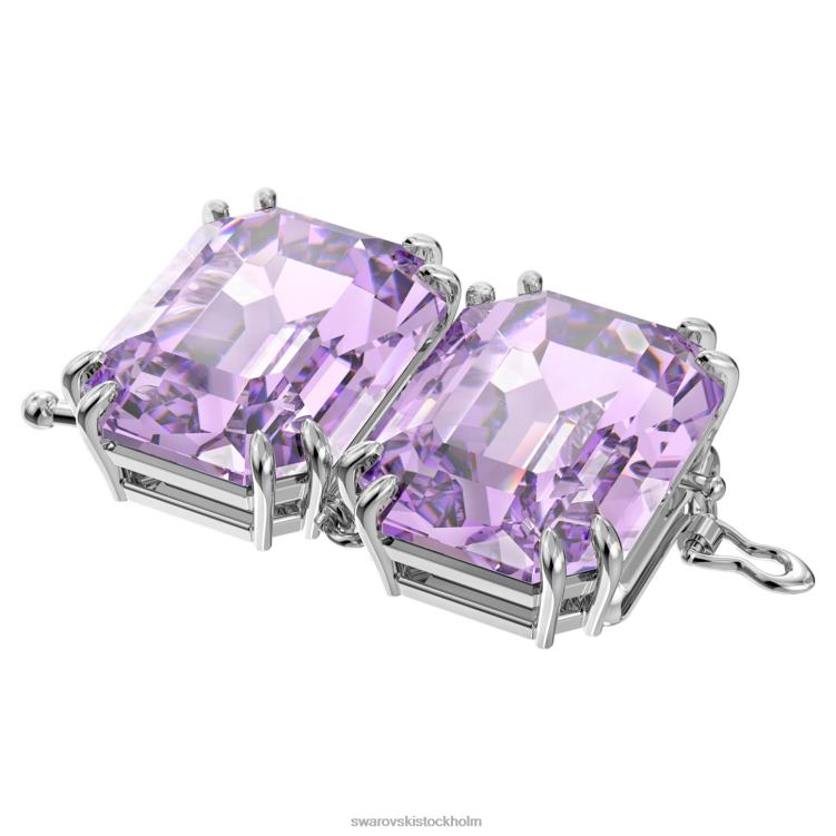 Swarovski millenia extender P28L1133 Smycken octagon cut, lila, rodiumpläterad