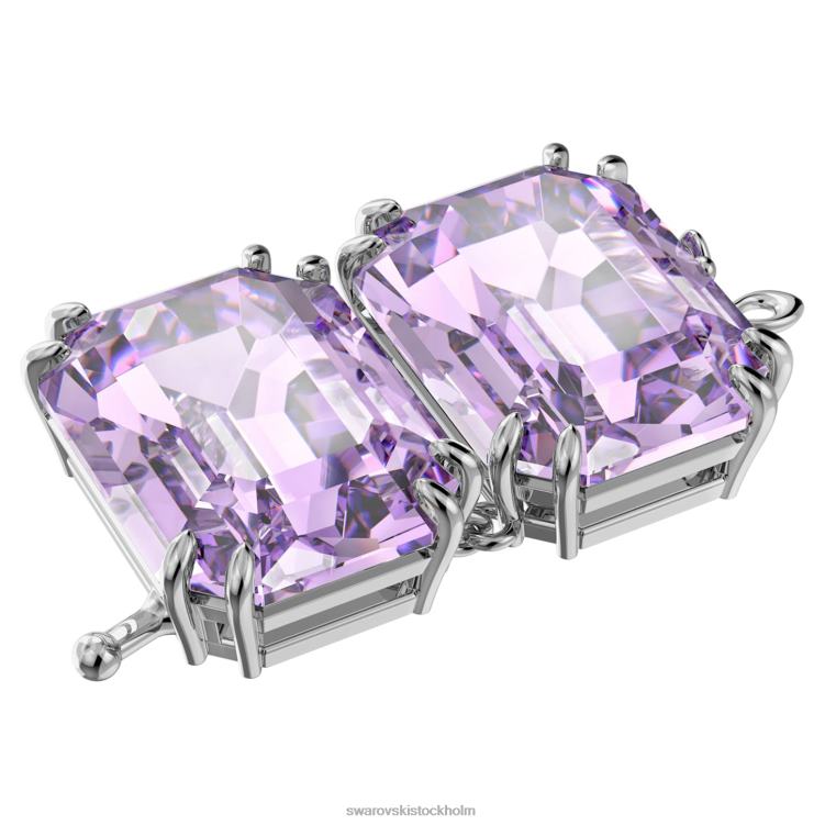 Swarovski millenia extender P28L1133 Smycken octagon cut, lila, rodiumpläterad