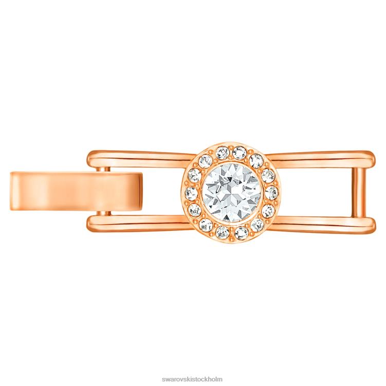Swarovski änglalik förlängare P28L1131 Smycken rund skuren, vit, roséguld pläterad