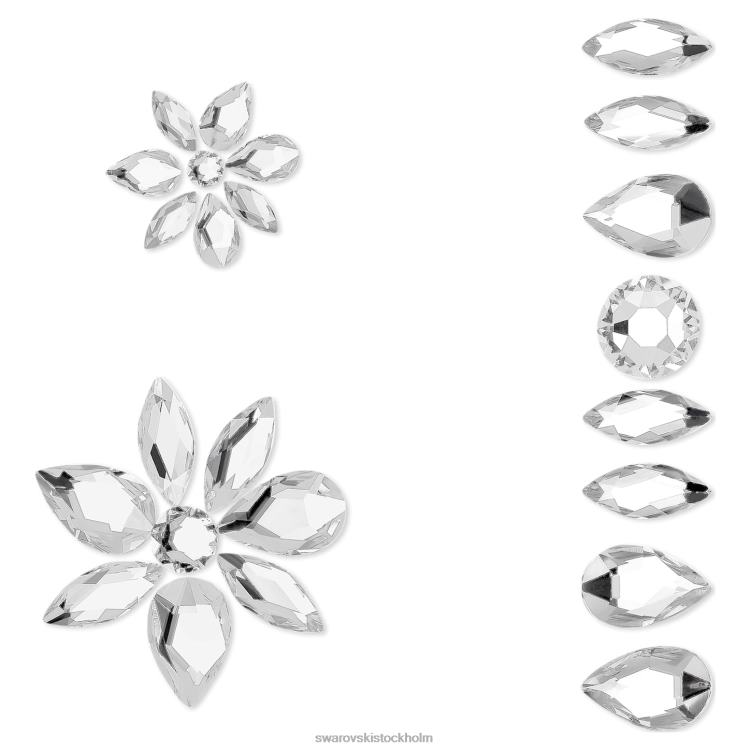 Swarovski kroppsjuvelset P28L1490 Smycken blandade snitt, vit
