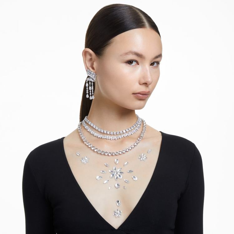 Swarovski kroppsjuvelset P28L1490 Smycken blandade snitt, vit