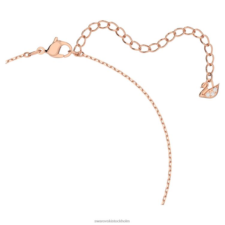 Swarovski glittrande dansuppsättning P28L390 Smycken blandade snitt, klöver, rosa, roséguld pläterad