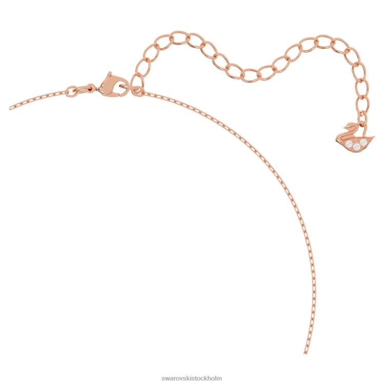 Swarovski glittrande dansuppsättning P28L416 Smycken blandade snitt, klöver, vit, roséguld pläterad
