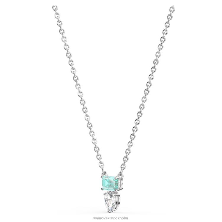 Swarovski locka set P28L414 Smycken blandade snitt, blå, rodiumpläterade