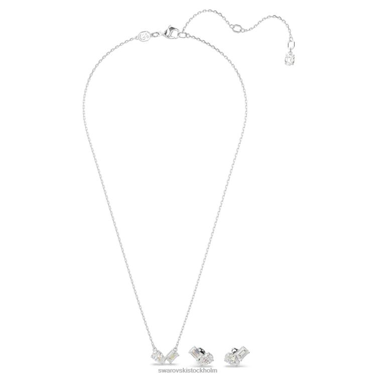 Swarovski mesmera set P28L400 Smycken blandade snitt, vita, rodiumpläterade