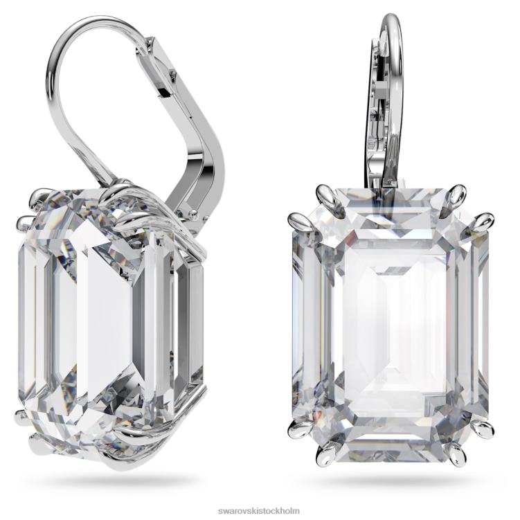 Swarovski millennieuppsättning P28L378 Smycken blandade snitt, vita, rodiumpläterade