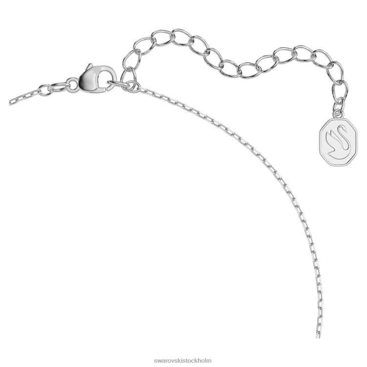 Swarovski millennieuppsättning P28L407 Smycken triljantskuren, rosa, rodiumpläterad