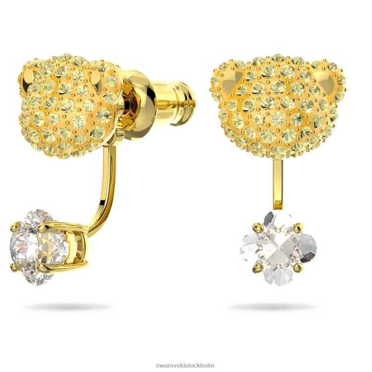 Swarovski nalleset P28L410 Smycken björn, gul, guldfärgad