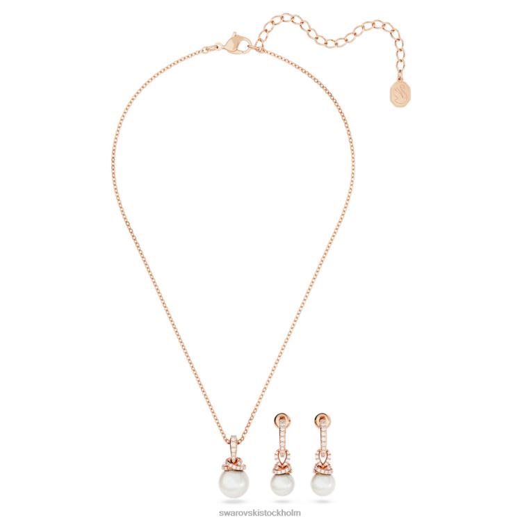 Swarovski ursprungligen inställd P28L398 Smycken vit, roséguld pläterad