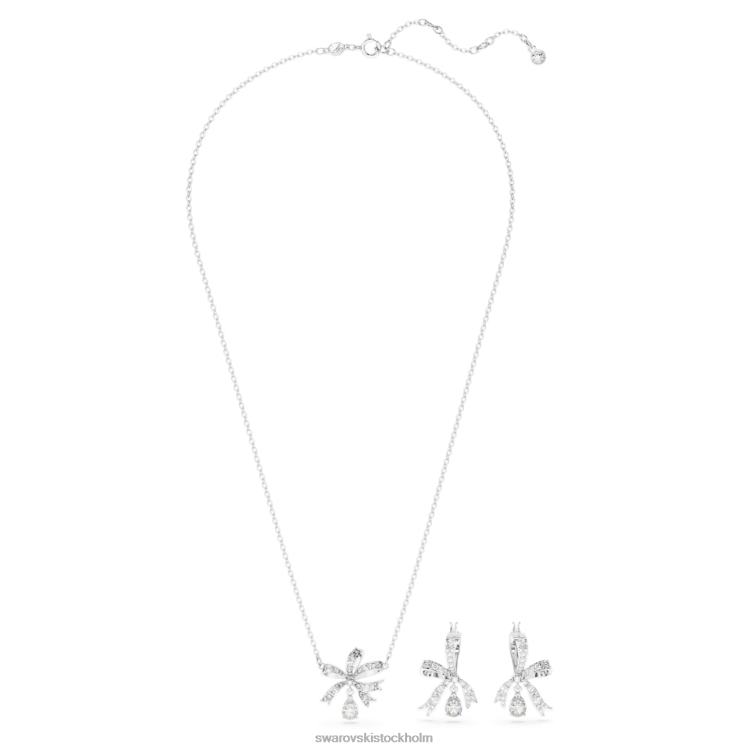 Swarovski volta set P28L383 Smycken rosett, vit, rodiumpläterad