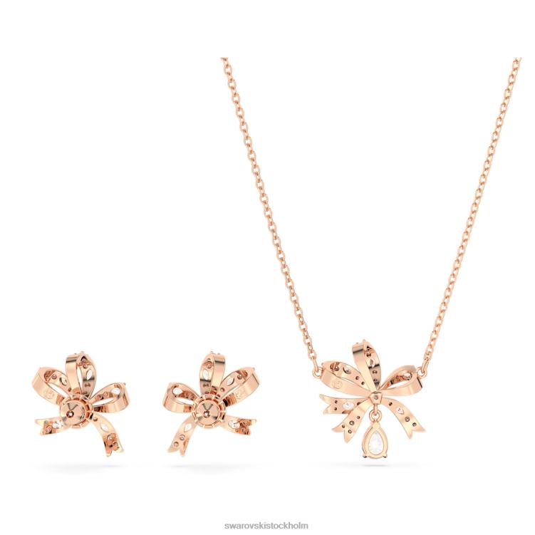 Swarovski volta set P28L391 Smycken rosett, vit, roséguld pläterad