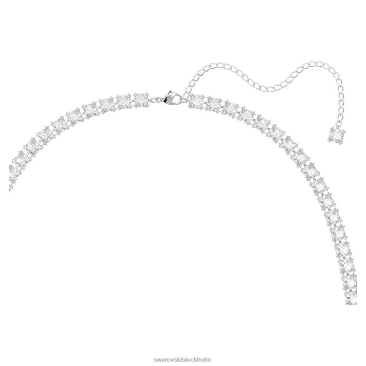 Swarovski bälte P28L1492 Tillbehör fyrkantig skuren, vit, rodiumpläterad