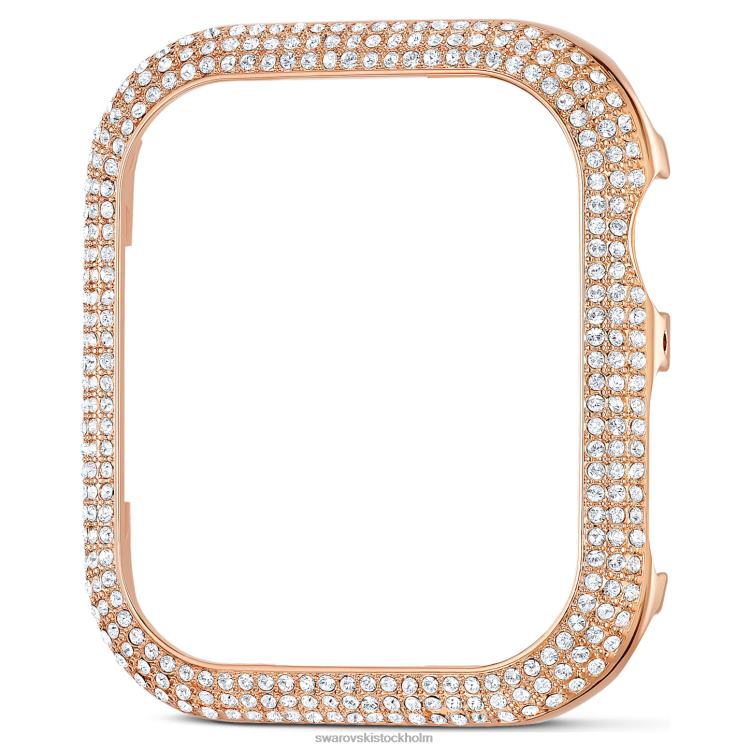 Swarovski glittrande fodral som är kompatibelt med Apple Watch P28L1418 Tillbehör rosa guld ton