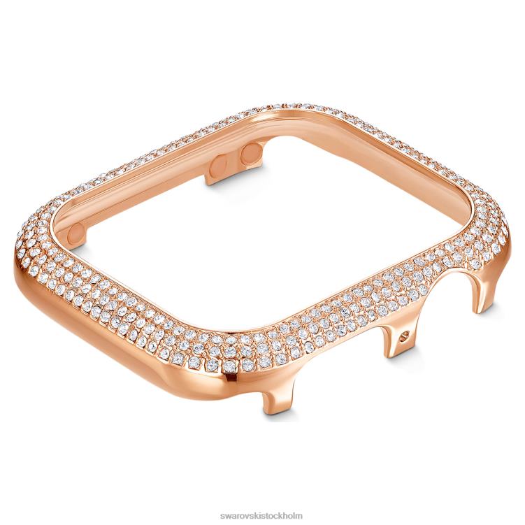 Swarovski glittrande fodral som är kompatibelt med Apple Watch P28L1418 Tillbehör rosa guld ton