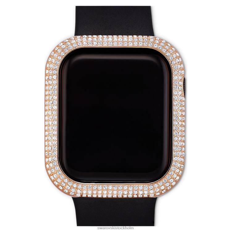 Swarovski glittrande fodral som är kompatibelt med Apple Watch P28L1418 Tillbehör rosa guld ton